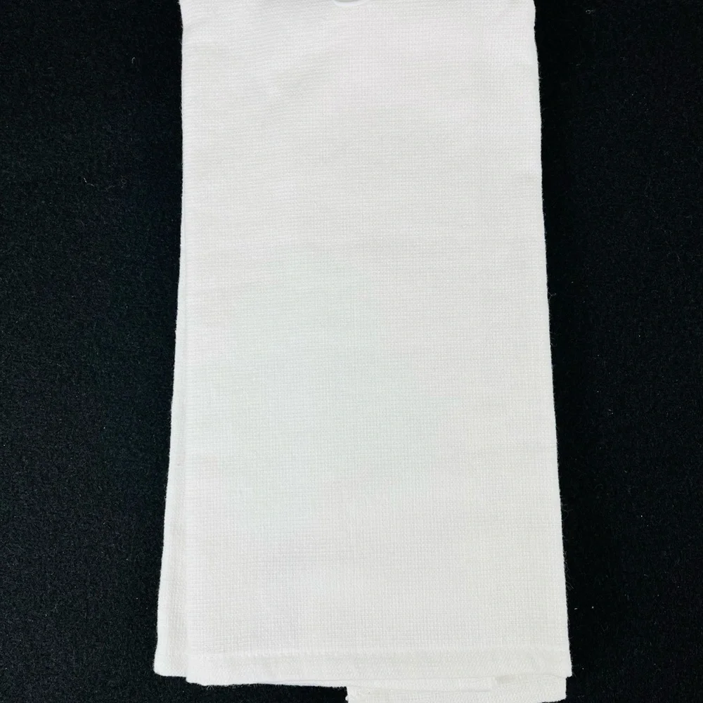 NWT Valentines Day Kitchen Hand Towel Embroidered White Red Pink RN# 48711